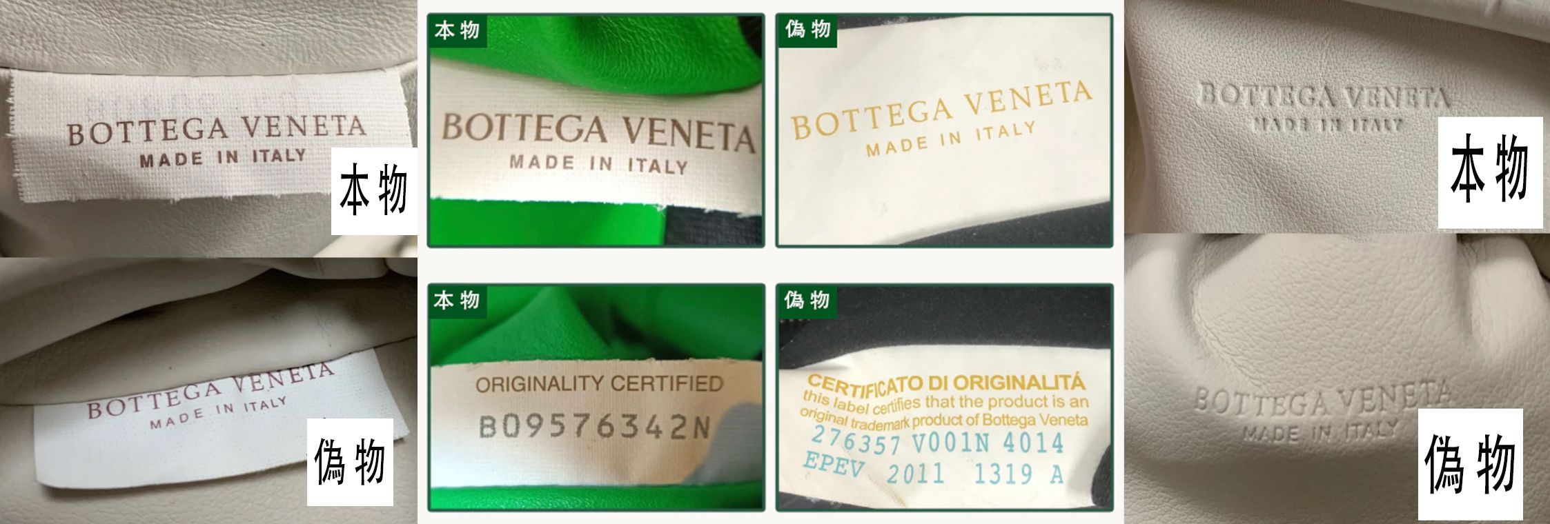 ボッテガヴェネタ 偽物 見分け方