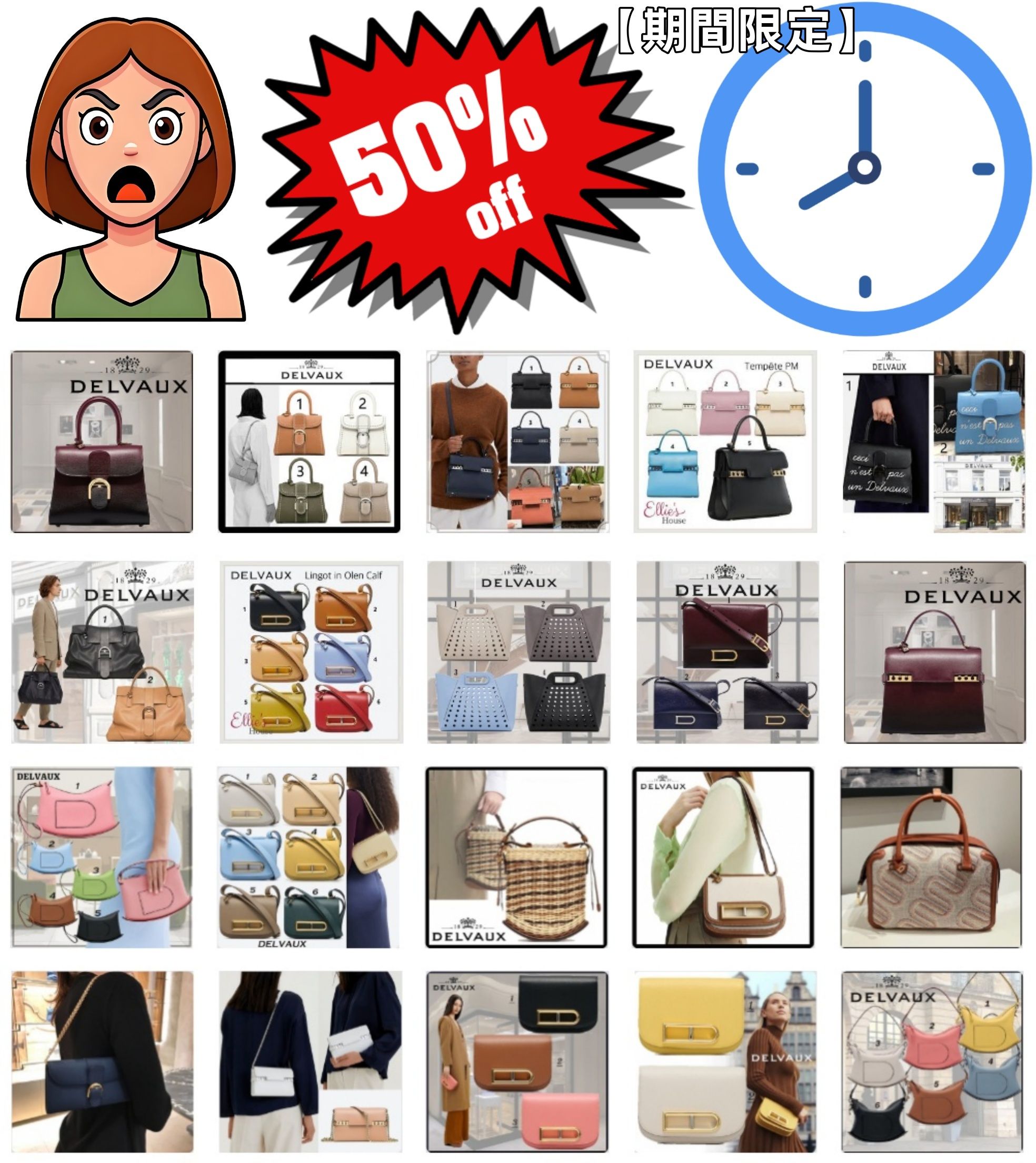 【期間限定】デルヴォー全商品50％オフ！ 3万円以下で手に入るチャンス！.jpg