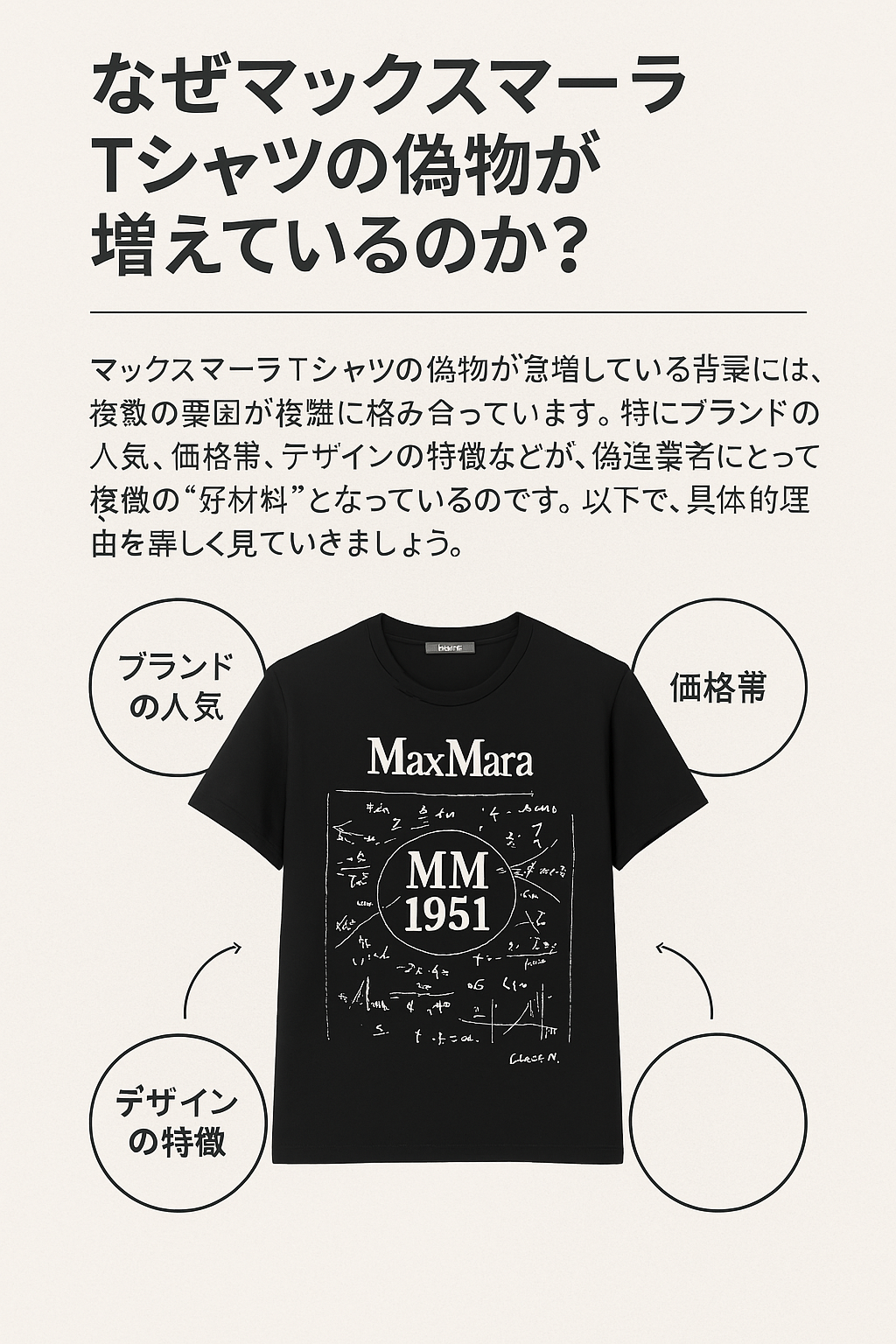 なぜマックスマーラ Tシャツの偽物が増えているのか？.png