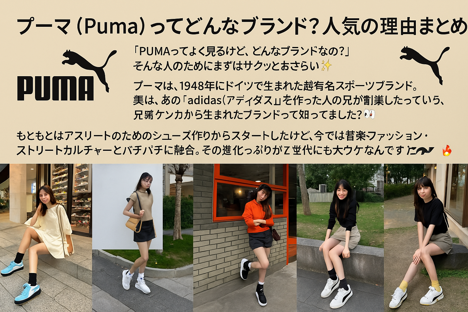 1. プーマ (Puma)ってどんなブランド？人気の理由まとめ