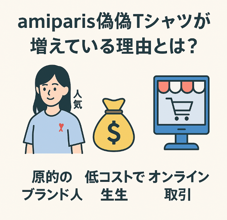 1. amiparis偽物Tシャツが増えている理由とは？(1).jpg