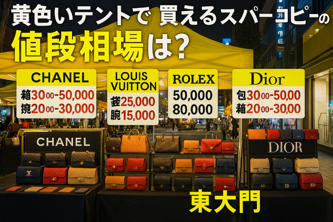 5. 黄色いテントで買えるスーパーコピーの値段相場は？.jpg