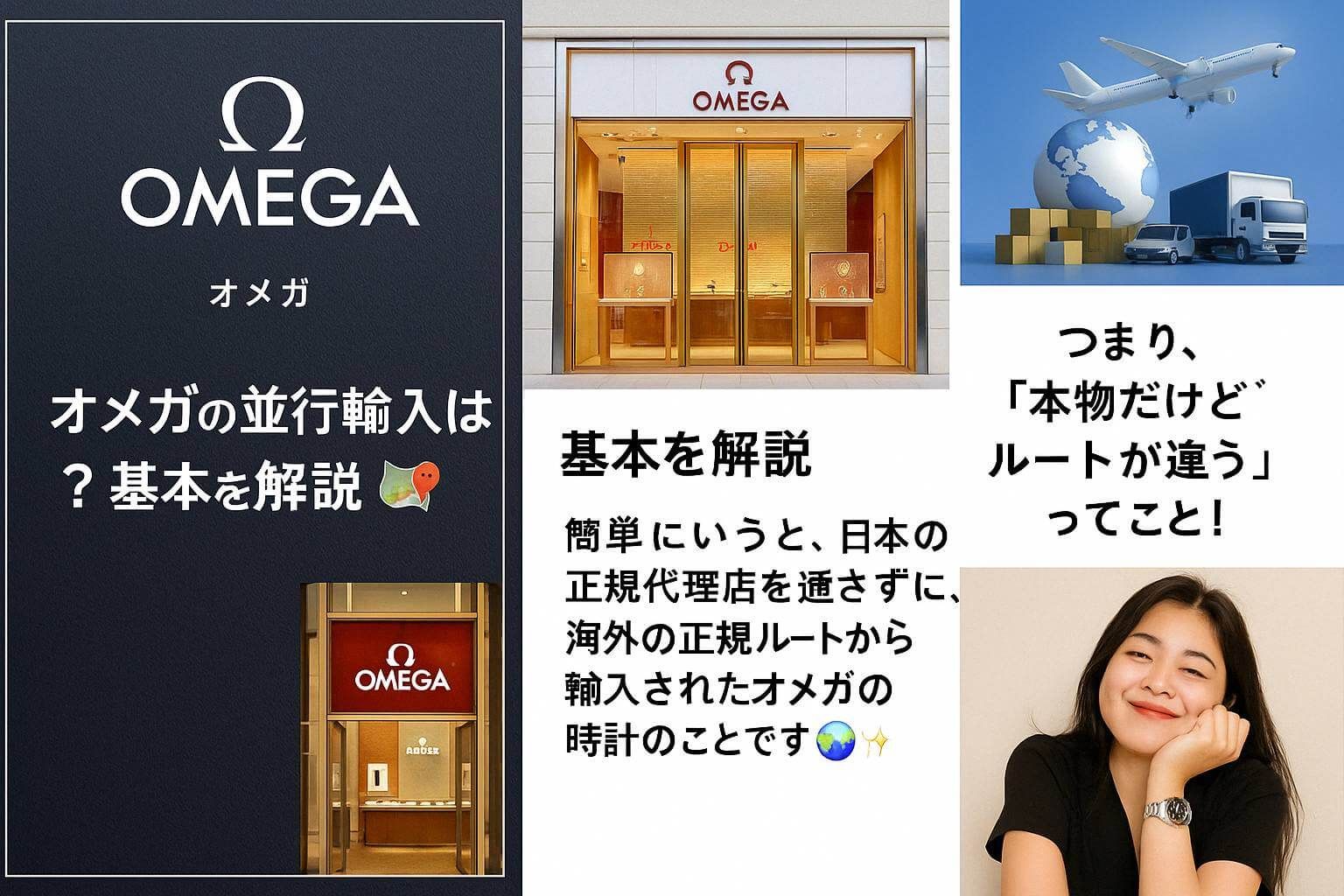 オメガの並行輸入品は本当にお得？正規品との違い・価格差・偽物