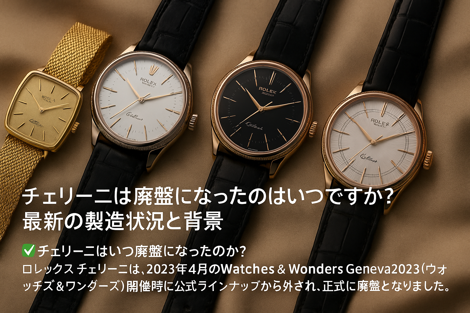 チェリーニは廃盤になったのはいつですか？最新の製造状況と背景.png