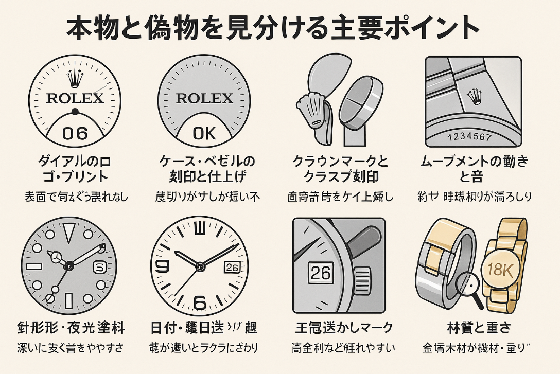 2. 本物と偽物を見分ける主要ポイント.jpg