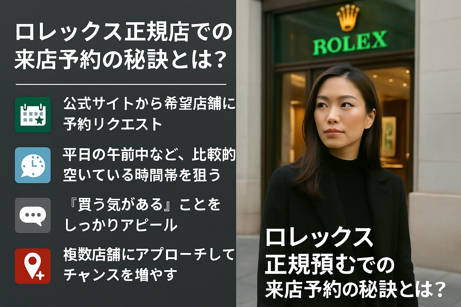ロレックス正規店での来店予約の秘訣とは？.png