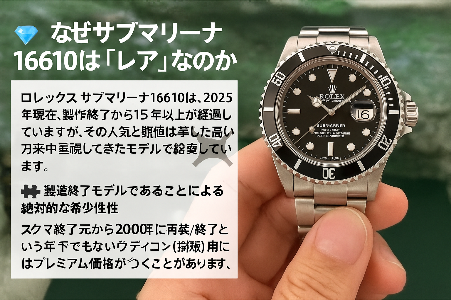 なぜサブマリーナ16610は「レア」と言われるのか.png