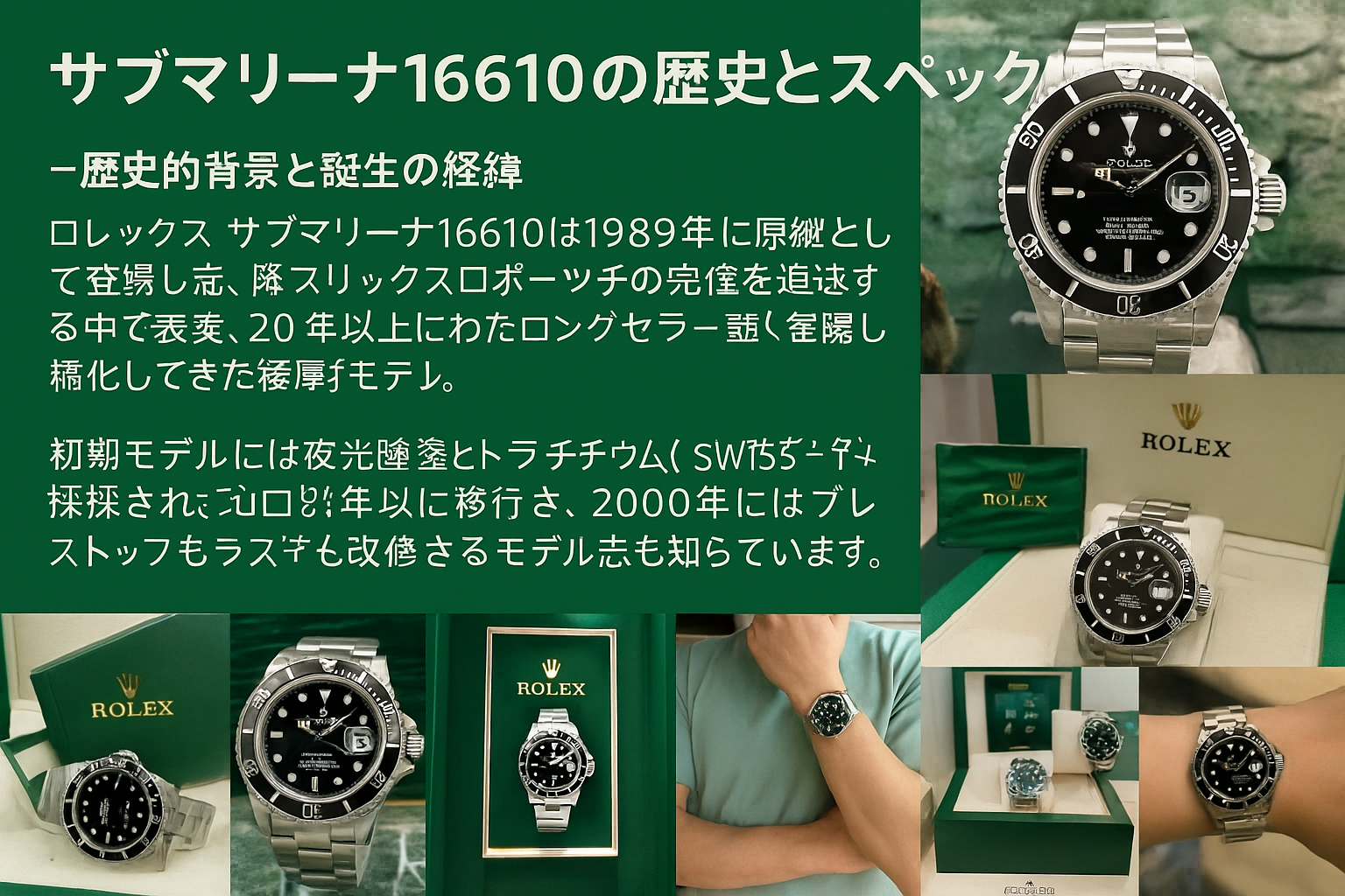 サブマリーナ16610の歴史とスペック.png