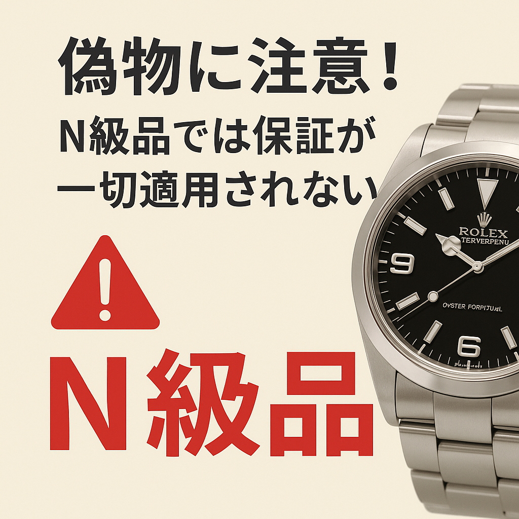 偽物に注意！N級品では保証が一切適用されない.png