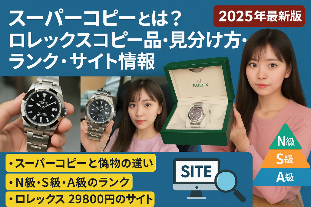 スーパーコピーとは？ロレックスコピー品の見分け方・ランク・サイト情報【2025年最新版】.jpg