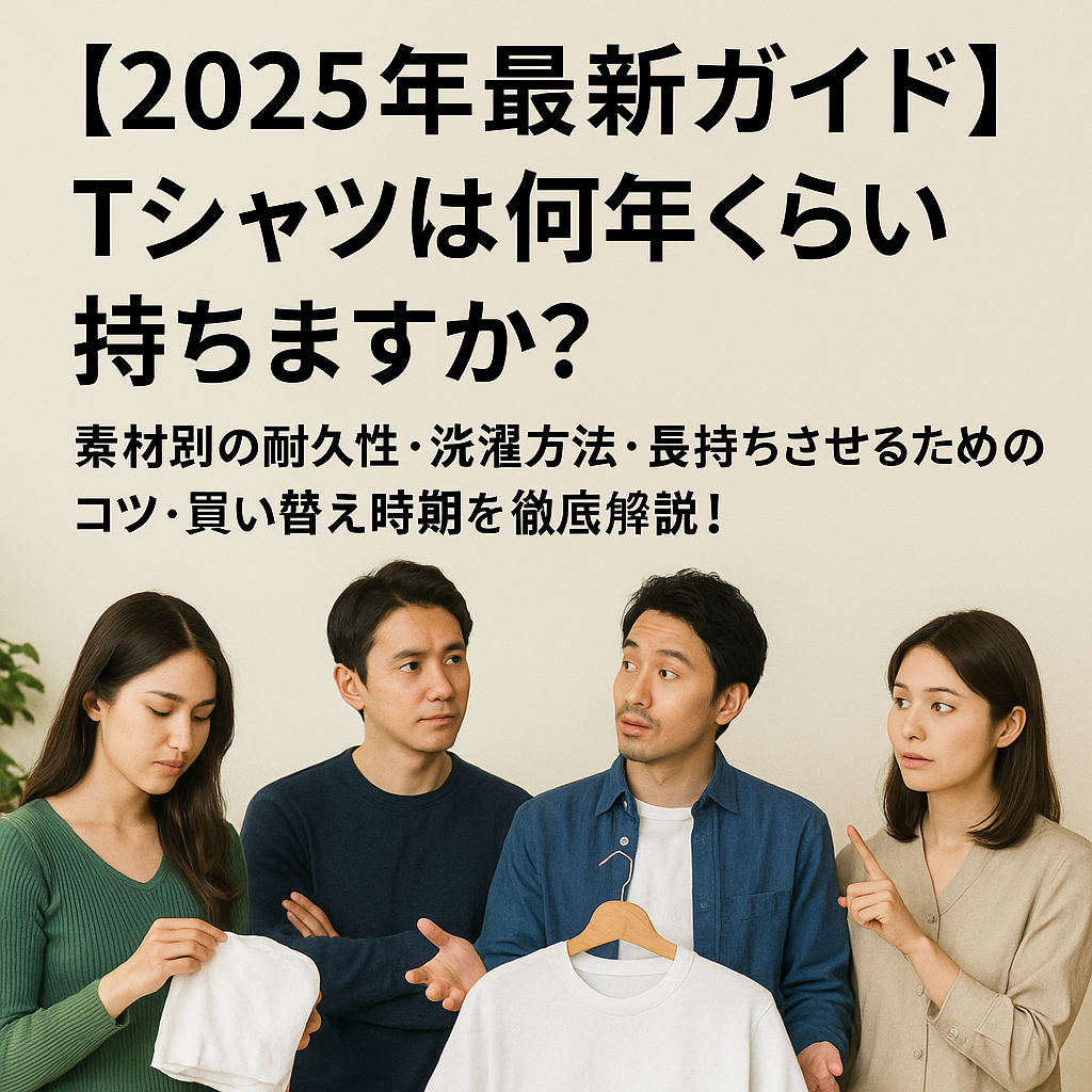 【2025年最新ガイド】Tシャツは何年くらい持ちますか？素材別の耐久性・洗濯方法・長持ちさせるためのコツ・買い替え時期を徹底解説！.png