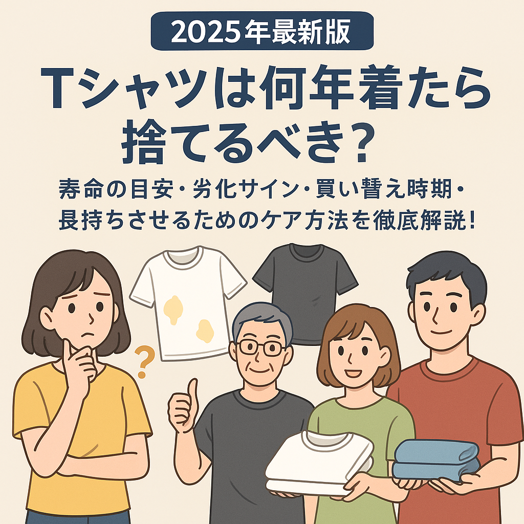 【2025年最新版】Tシャツは何年着たら捨てるべき？寿命の目安・劣化サイン・買い替え時期・長持ちさせるためのケア方法を徹底解説！.png