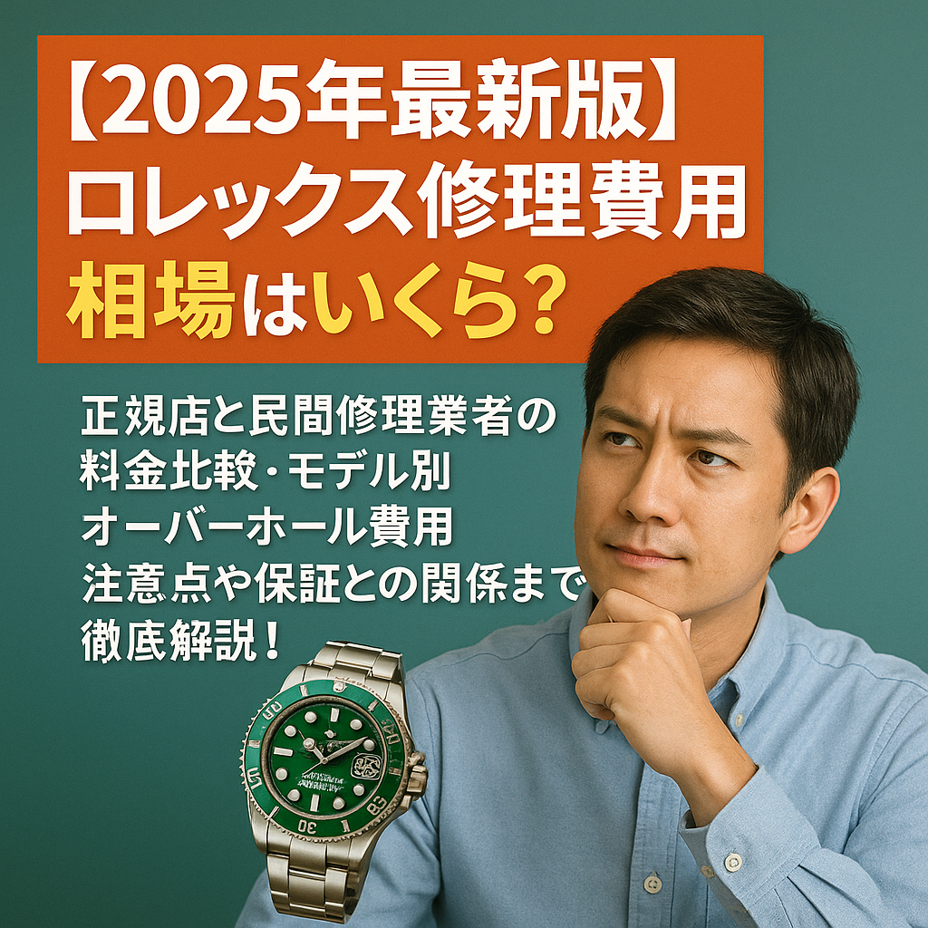 【2025年完全ガイド】ロレックス修理は正規店が安心?純正パーツ使用・技術者の信頼性・費用相場・民間修理店との違いまで徹底解説!.png