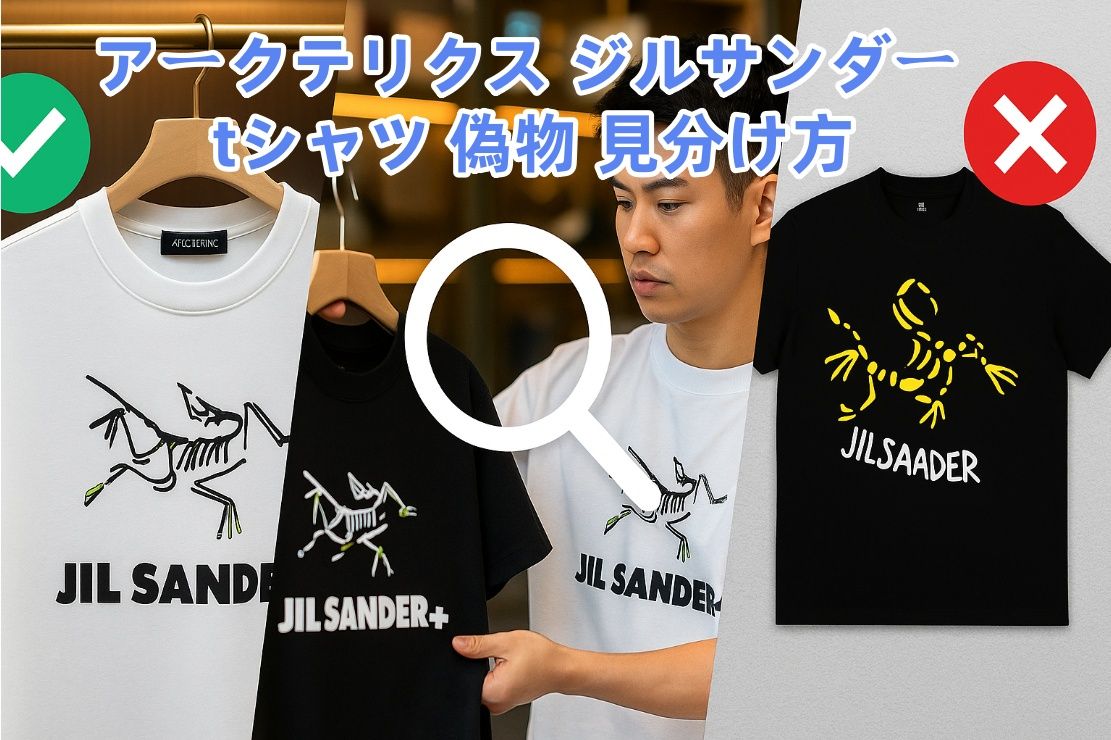 アークテリクス ジルサンダー tシャツ 偽物 見分け方.jpg