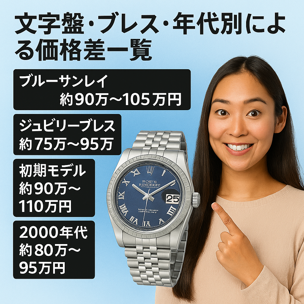 文字盤・ブレス・年代別による価格差一覧.png
