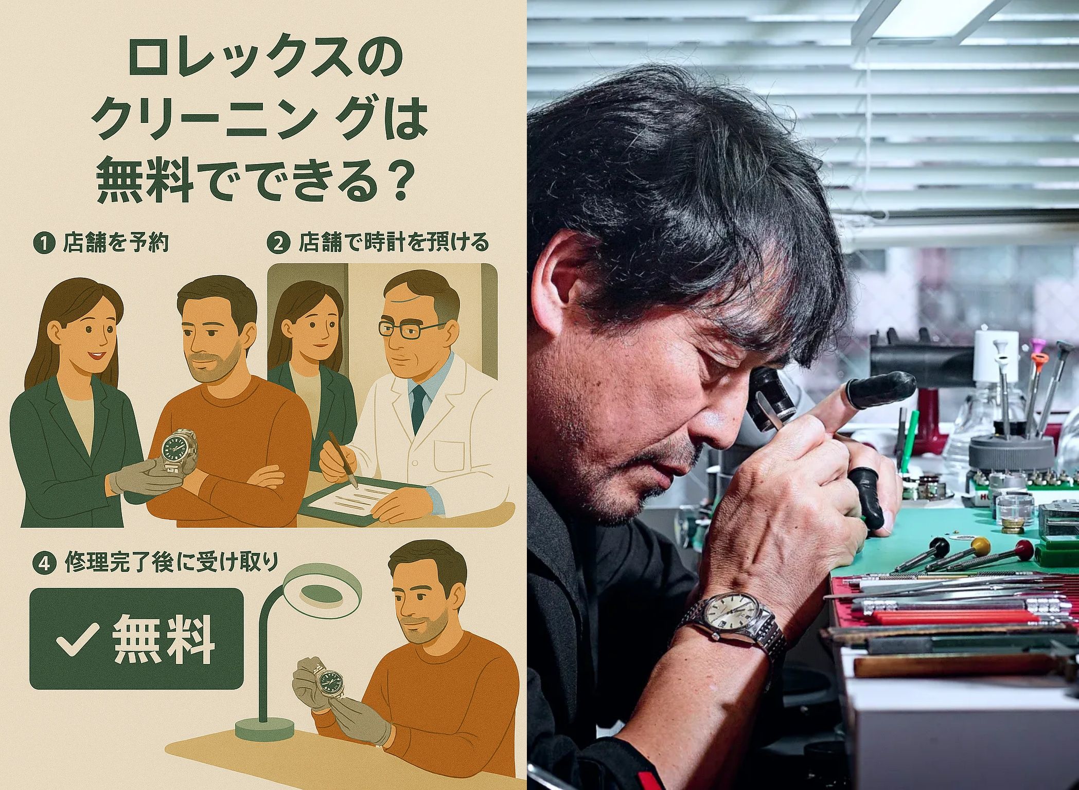 ロレックスのクリーニングは無料でできる？.jpg