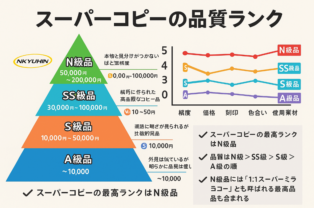 3 スーパーコピーの品質ランクとN級とは？.jpg