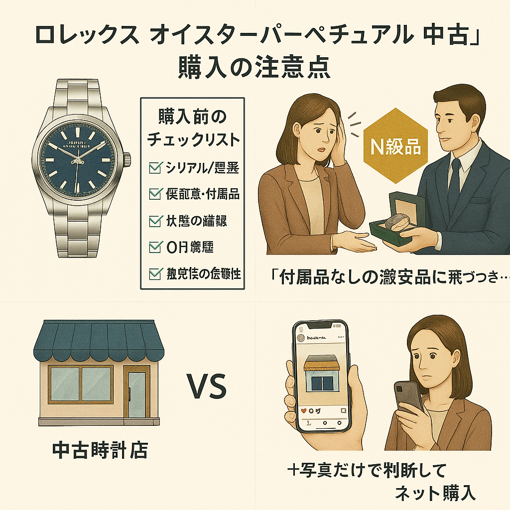 「ロレックス オイスターパーペチュアル 中古」購入の注意点.png