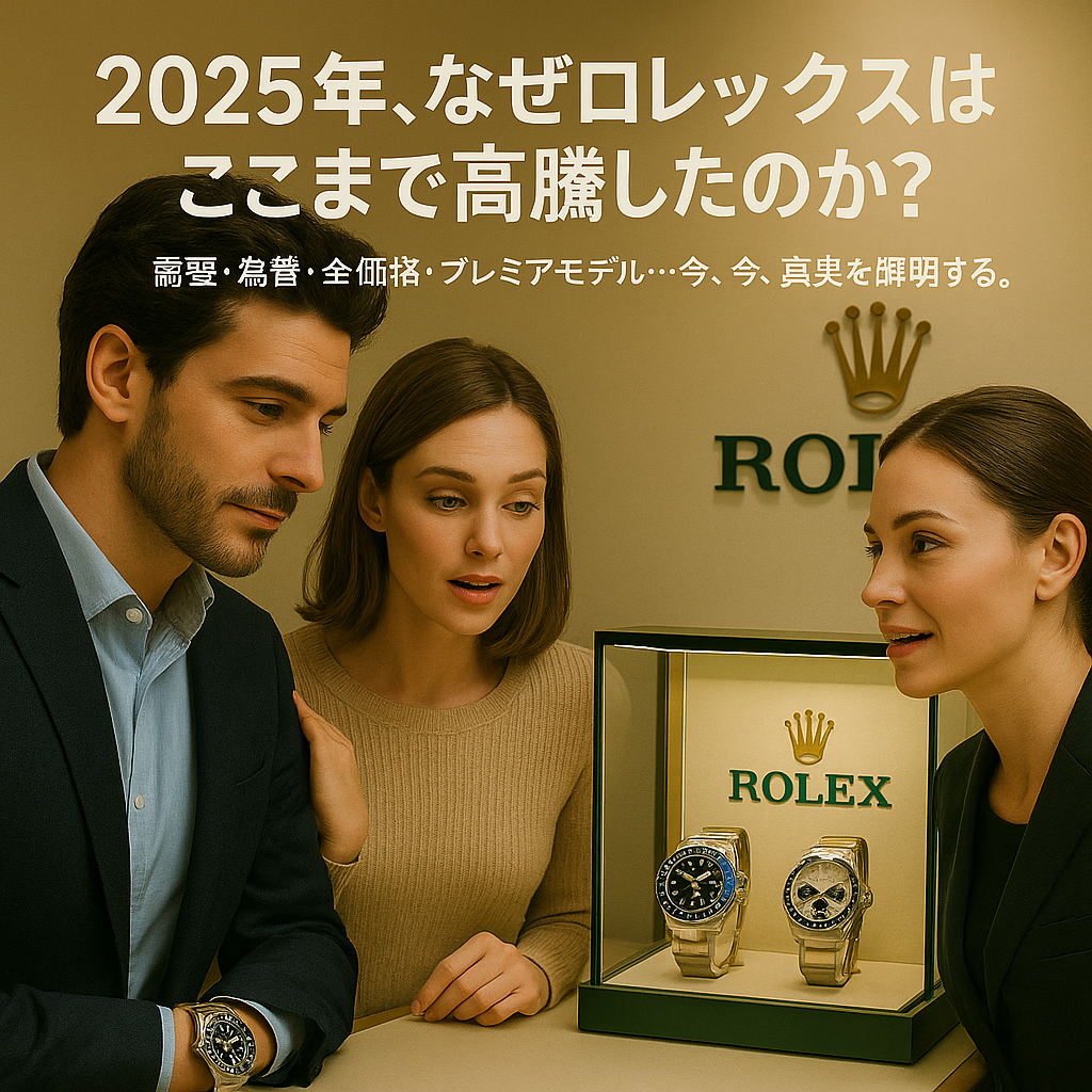 【2025年最新分析】なぜロレックスの価格が高騰しているのか？需要と供給のバランス・為替や金相場の影響・人気モデルのプレミア価格・将来の値動き予測まで徹底解説！.png