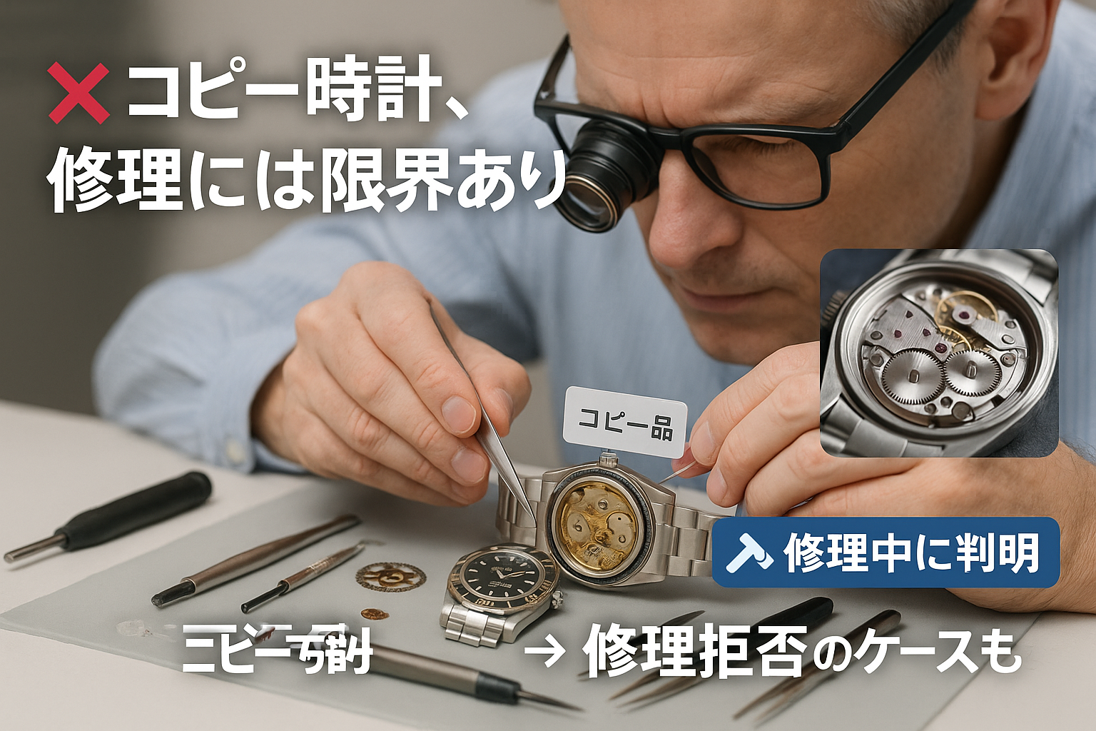 コピー時計の修理は本当に可能？.png