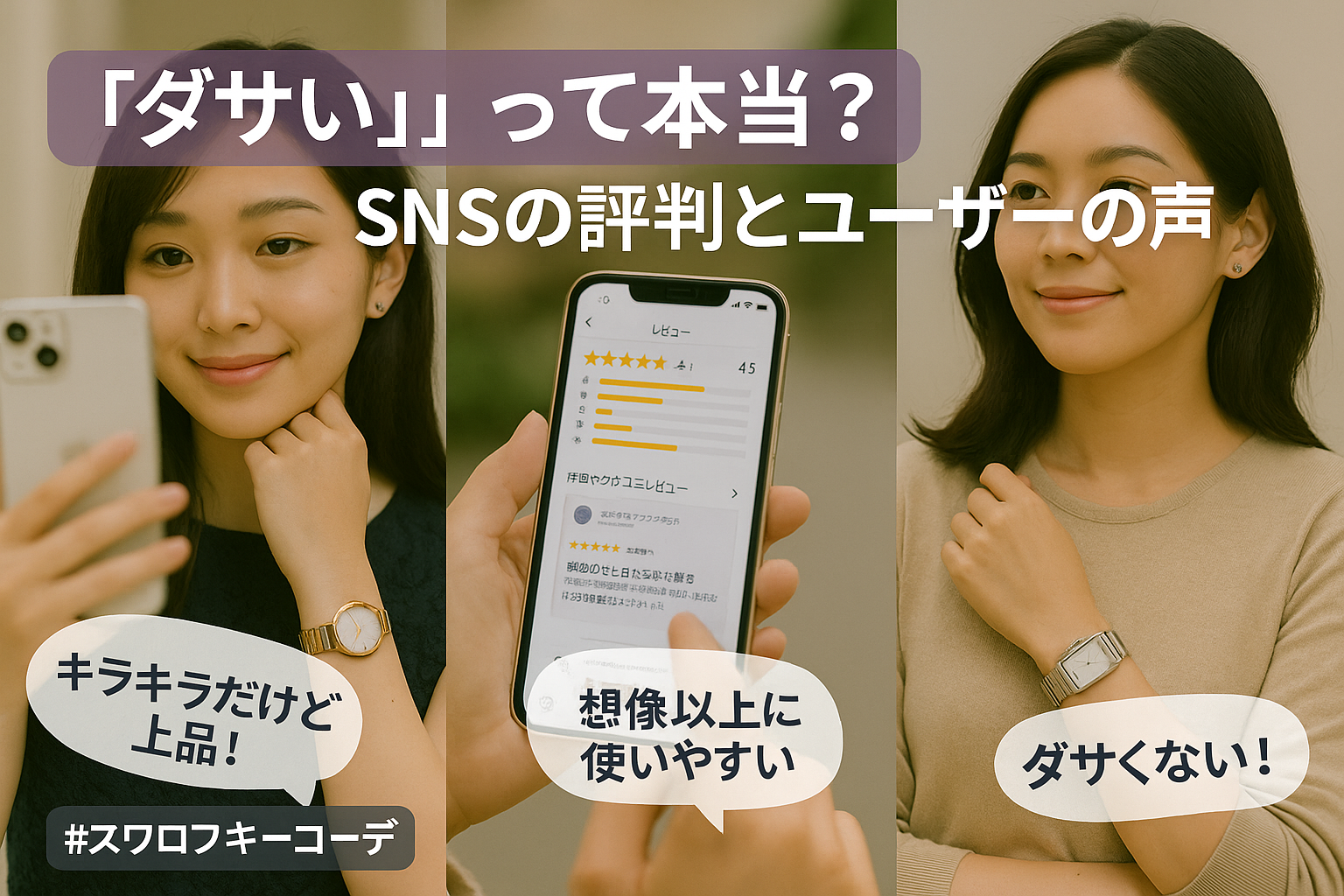 「ダサい」って本当？SNSの評判とユーザーの声.png