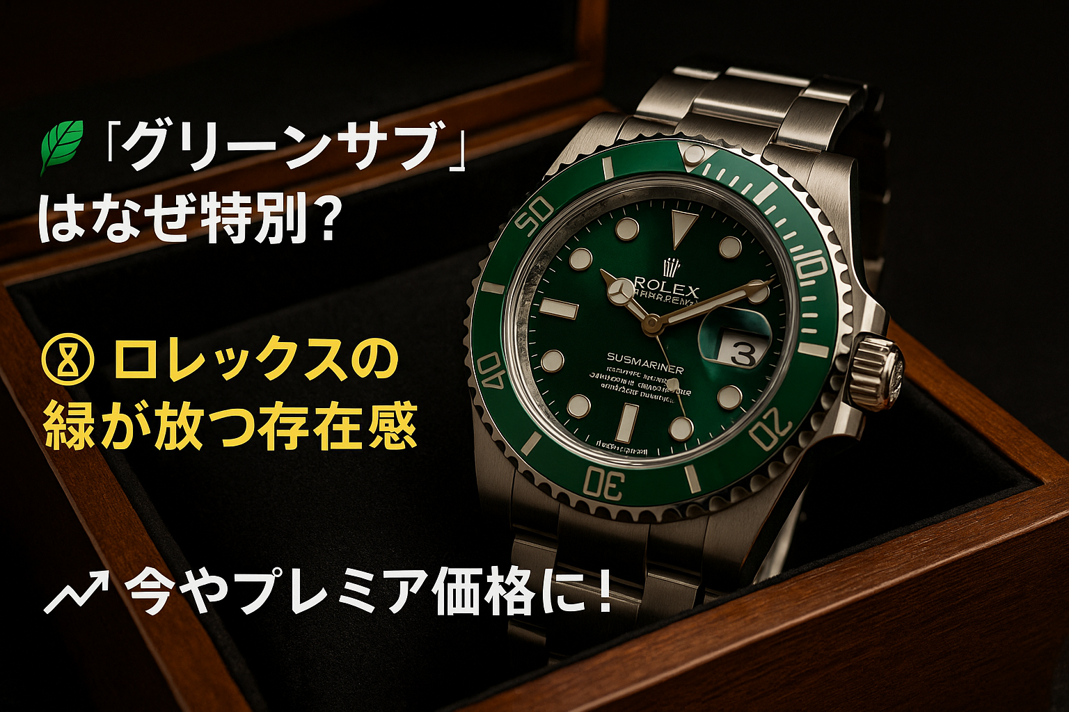ロレックス緑サブマリーナが今アツい理由｜歴代モデル比較・価格推移 