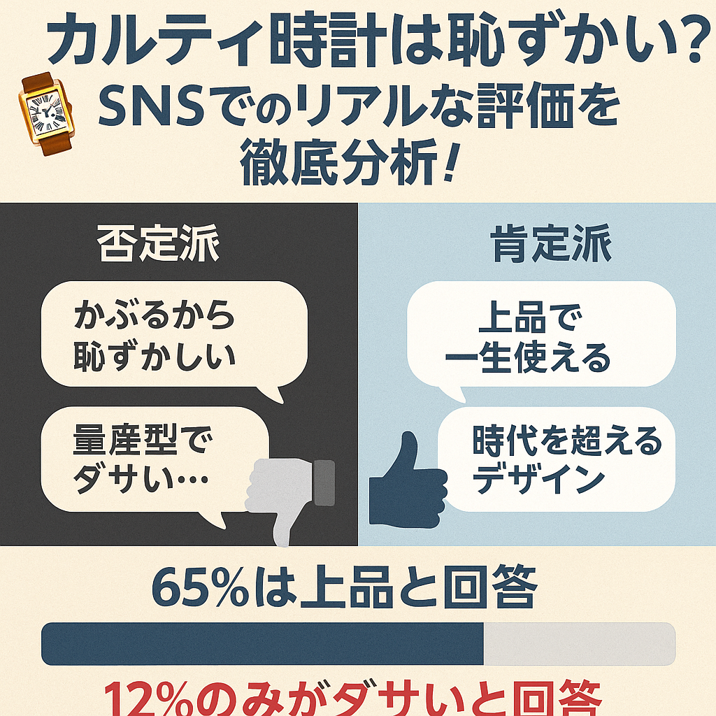 カルティエ時計は恥ずかしい?SNSでの声.png