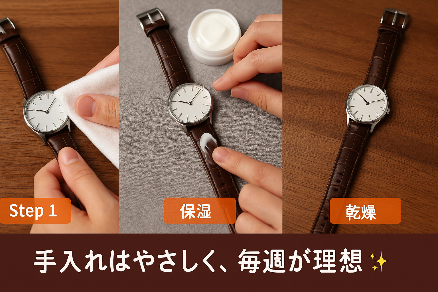 日常の手入れ方法｜クリーム・ブラシ・乾燥の基本.png