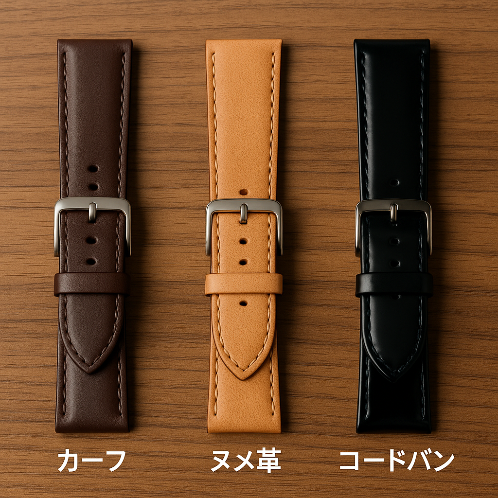 4. カーフ・ヌメ革・コードバンの違い.png
