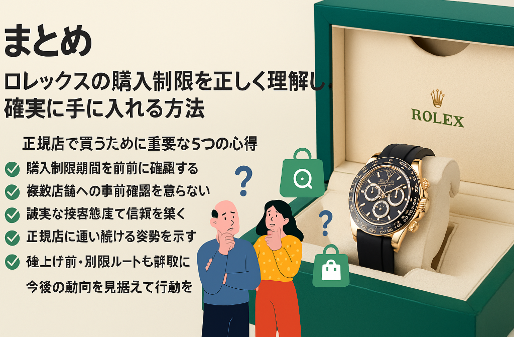 9. まとめ|ロレックスの購入制限を正しく理解し、確実に手に入れる方法.jpg