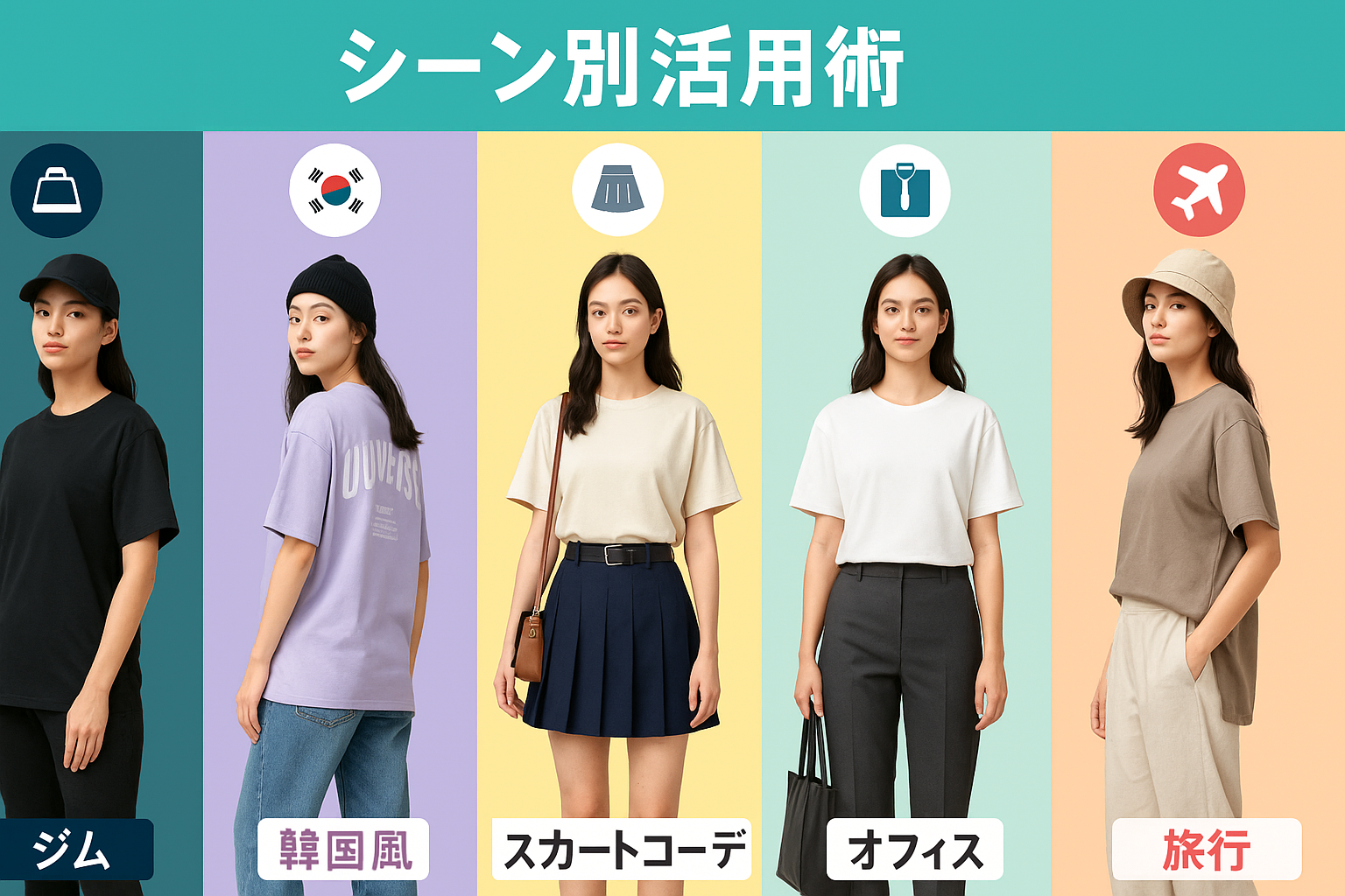9. シーン別活用術｜ジム・韓国風・スカートコーデなど.png