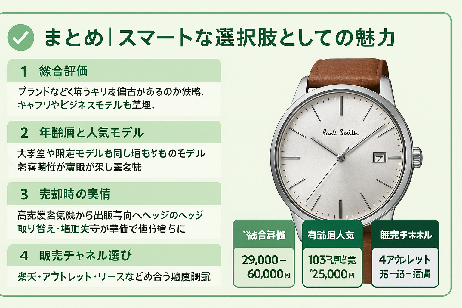 ポールスミス時計は恥ずかしい？ダサいと言われる理由と実際の評判 