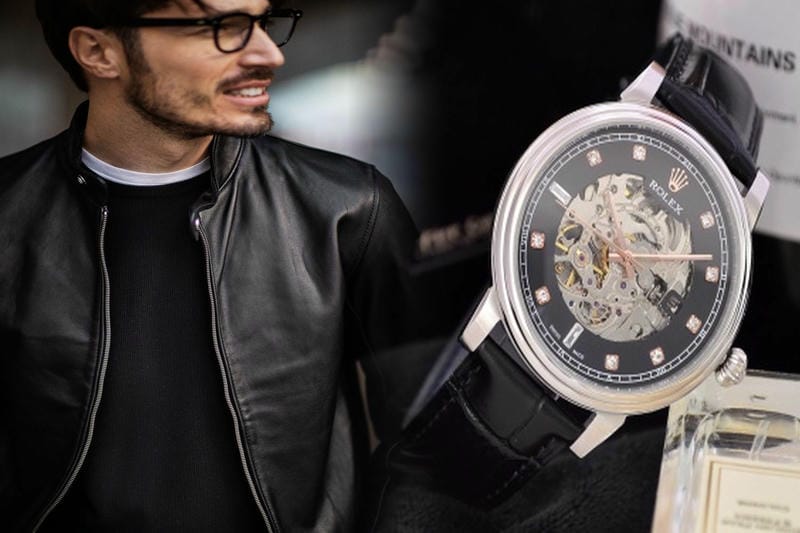 本物のロレックスの裏側はどんなデザインですか？