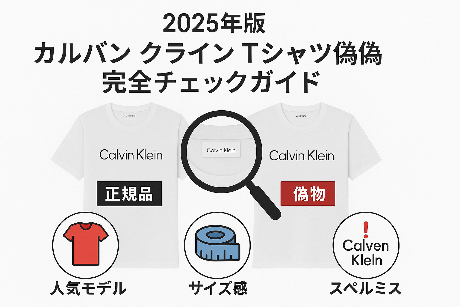 カルバン クライン Tシャツ 偽物見分け方.png