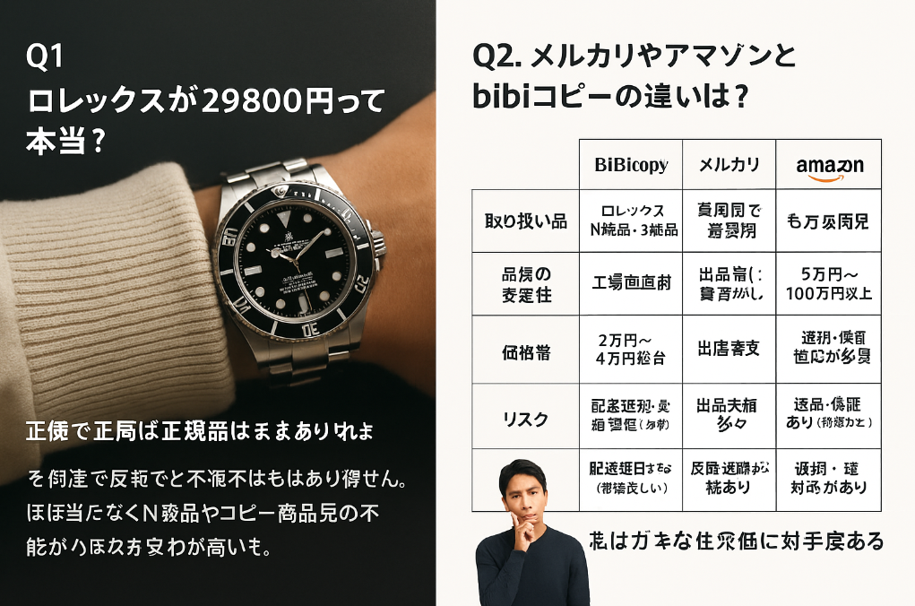 7. よくある質問｜ロレックス29800円・メルカリ・アマゾンと比較.png