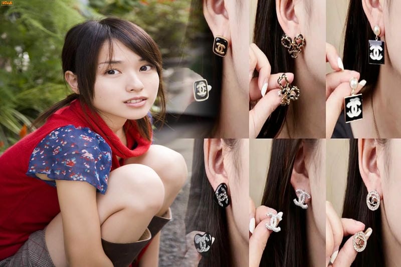 樹脂 ピアス シャネル