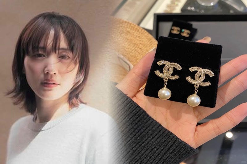 シャネル 南京錠 ピアス
