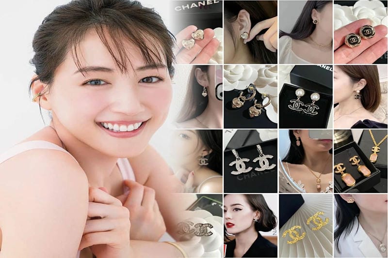シャネル ピアス 18 金
