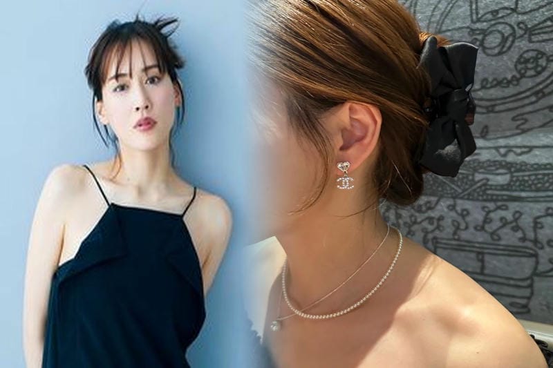 小松菜 奈 シャネル ピアス