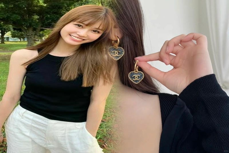 シャネル ピアス 揺れる