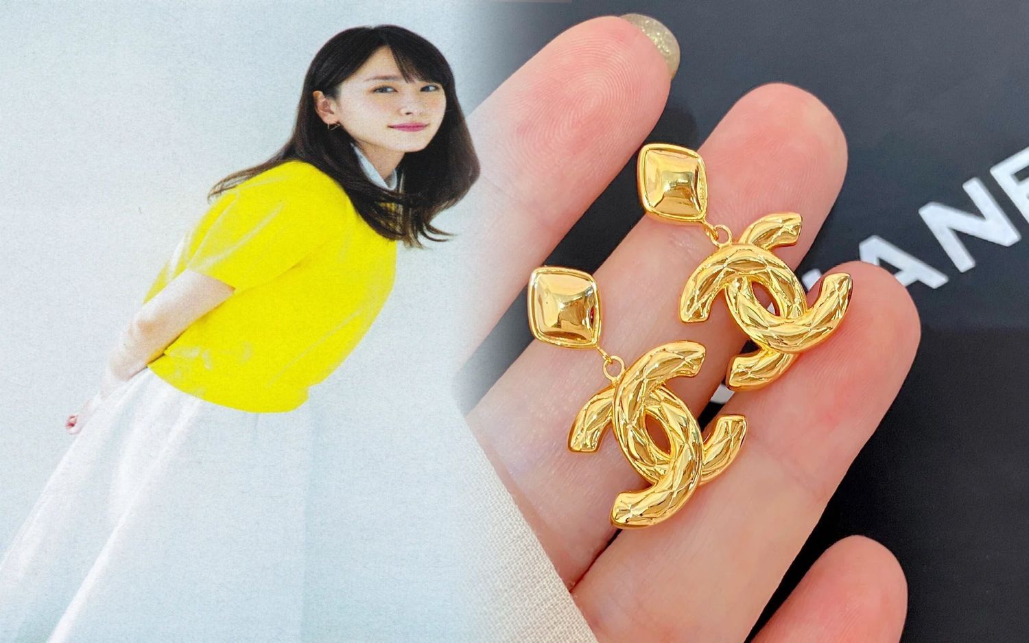 シャネル ピアス カメリア