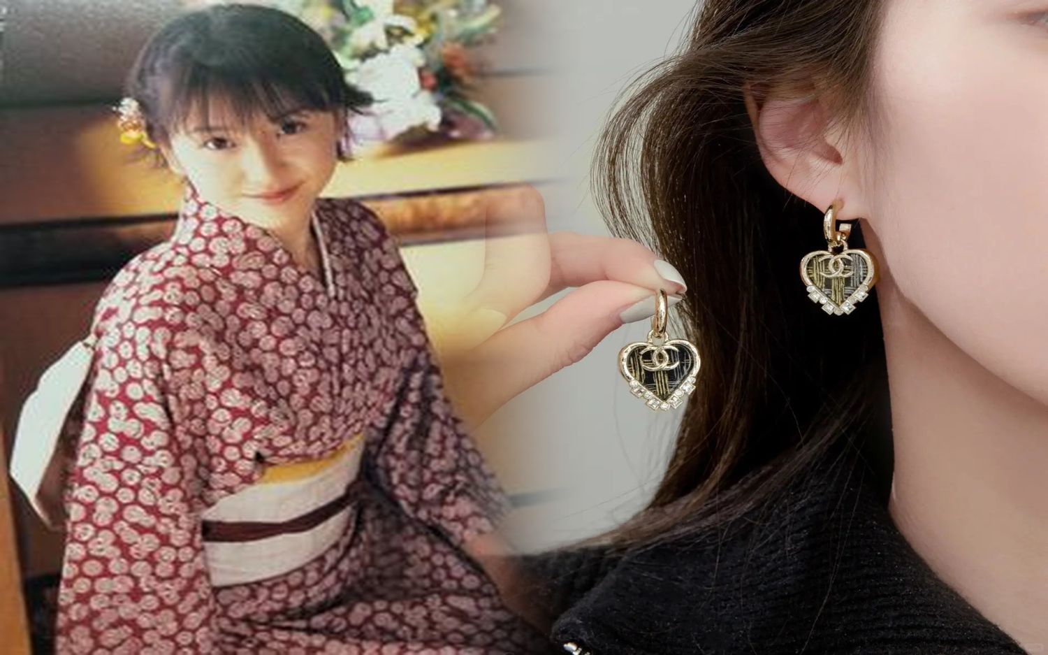 シャネル ピアス 黒