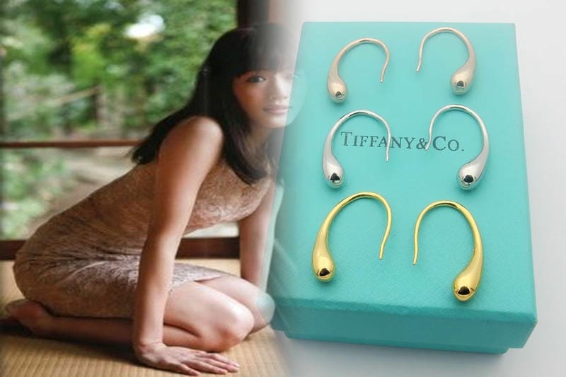 ティファニー ピアス ハート ゴールド