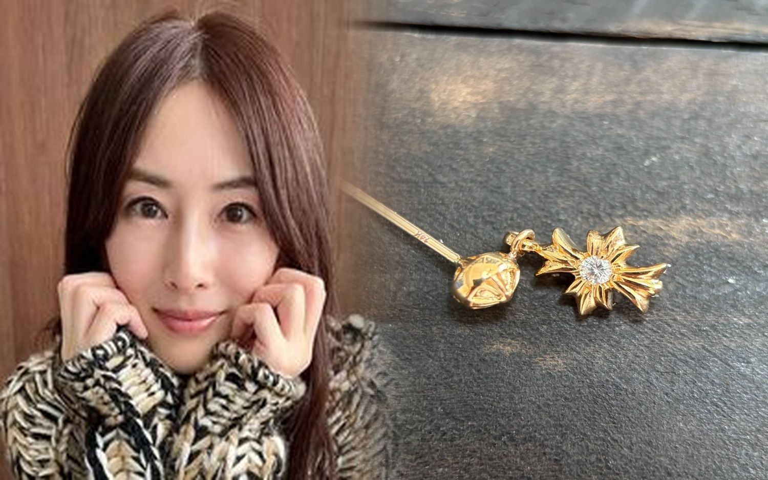 クロム ハーツ ベビー ファット 22k ピアス