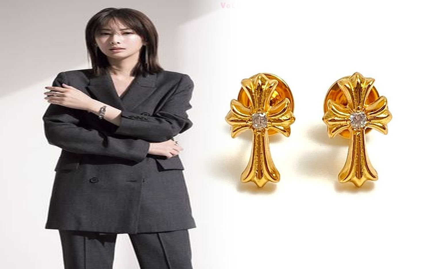 クロム ハーツ 金 ピアス