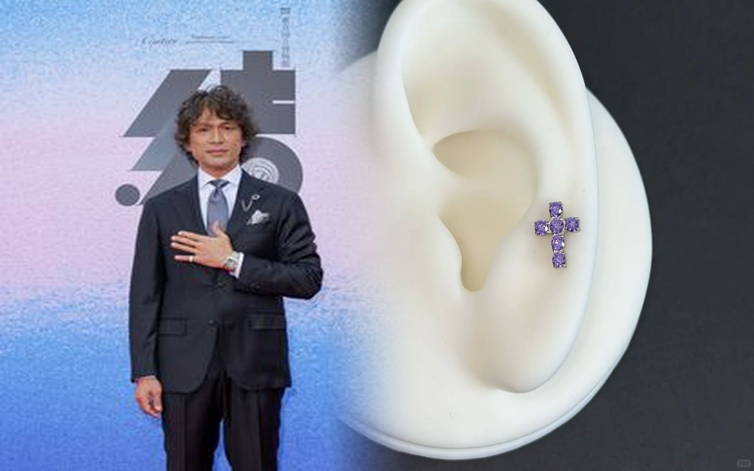 クロム ハーツ クロス ボール ピアス