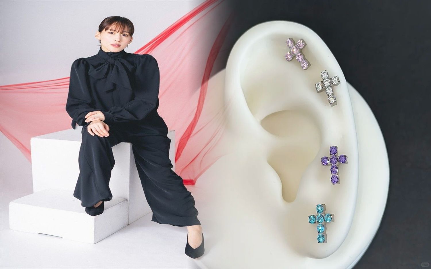 クロム ハーツ ピアス 両 耳