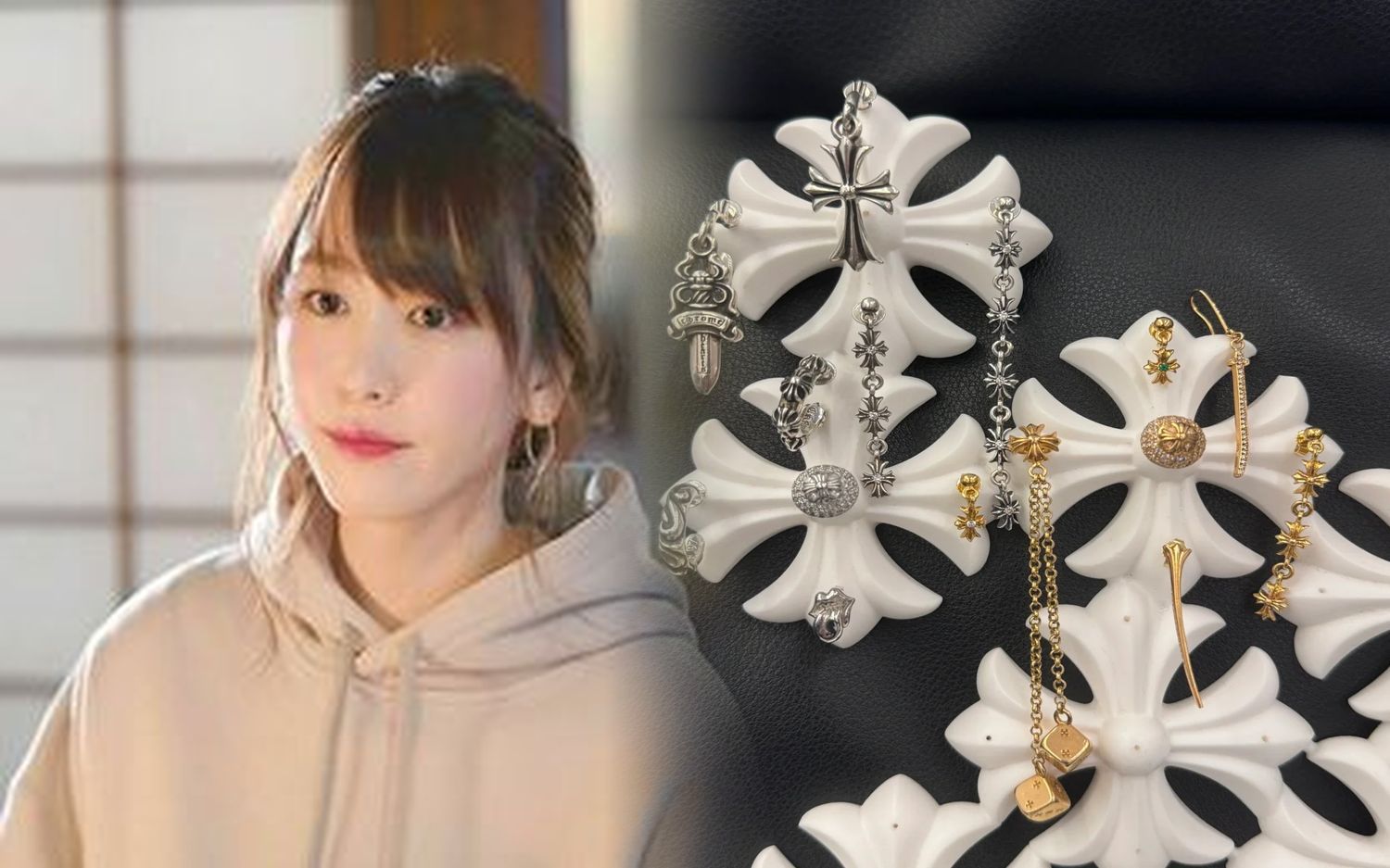 クロム ハーツ ピアス 十字架