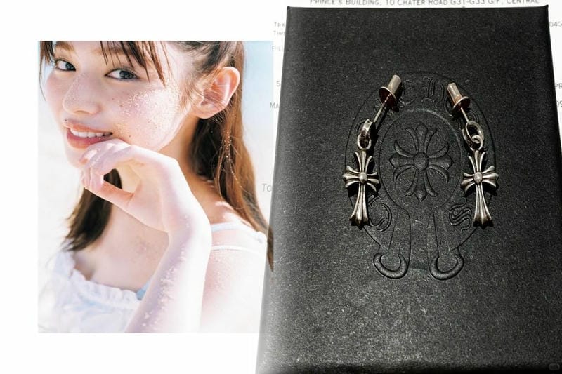 クロム ハーツ 風 ピアス クロス