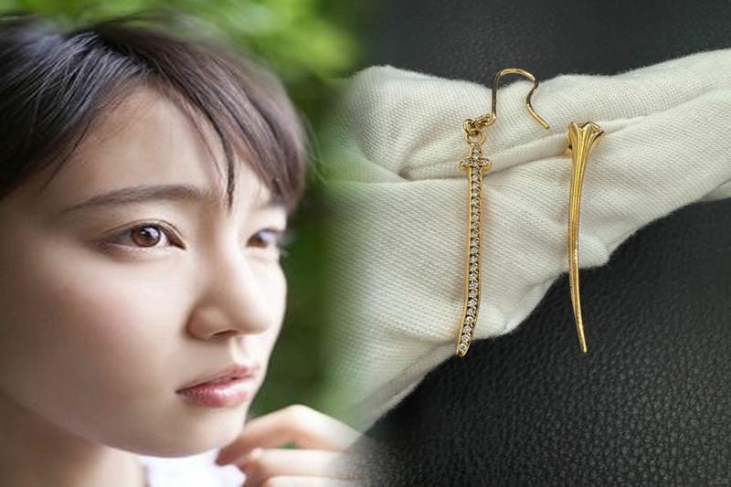 クロム ハーツ 22k ピアス ダイヤ